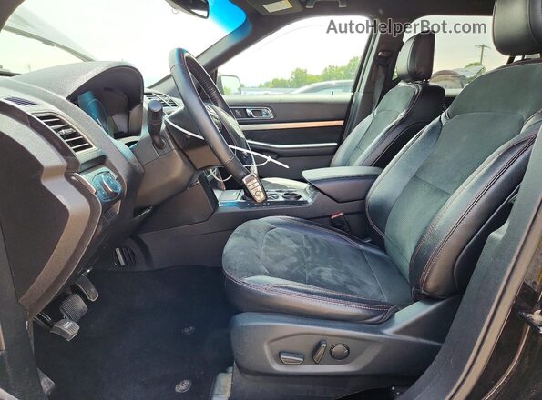 1FM5K7D80KGA95979 2019 FORD EXPLORER Black Vista interior delantera