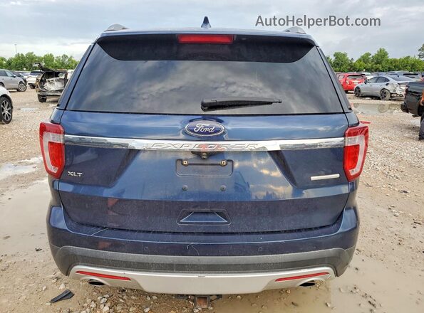 1FM5K7D81GGA84822 2016 FORD EXPLORER Blue უკანა ხედი