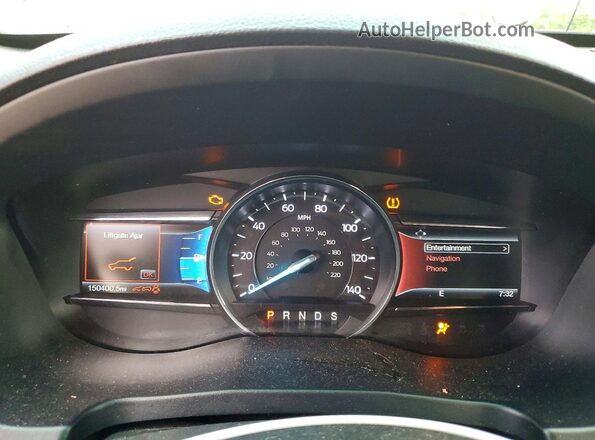 1FM5K7D81GGA84822 2016 FORD EXPLORER Blue ხელსაწყოთა პანელის ხედი