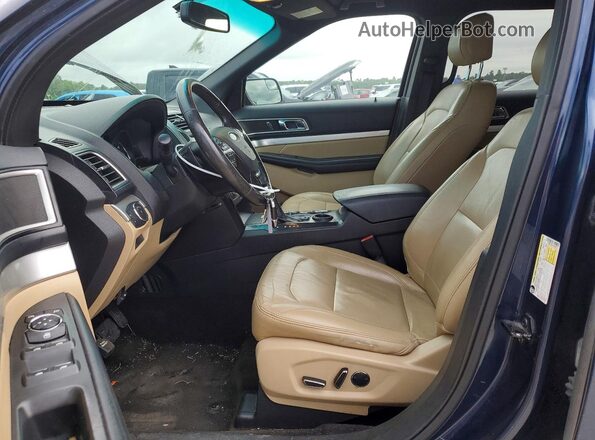 1FM5K7D81GGA84822 2016 FORD EXPLORER Blue წინა სალონის ხედი