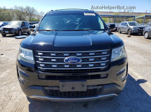 1FM5K7D81GGB12263 2016 FORD EXPLORER Black Front view
