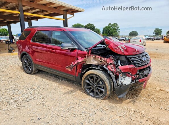 1FM5K7D81HGA25741 2017 FORD EXPLORER Red Przód prawy
