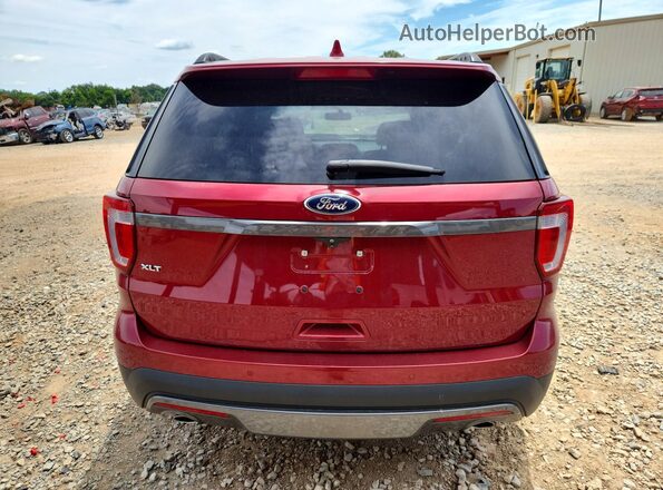 1FM5K7D81HGA25741 2017 FORD EXPLORER Red Widok z tyłu