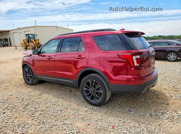 1FM5K7D81HGA25741 2017 FORD EXPLORER Red Tył lewy