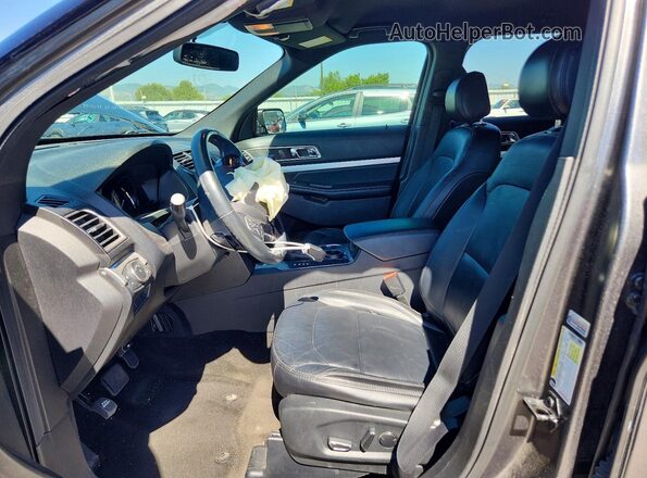 1FM5K7D81HGD16482 2017 FORD EXPLORER Black Front interior view