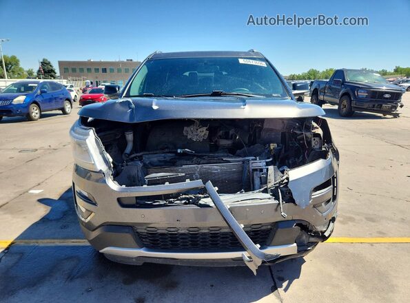 1FM5K7D81HGD16482 2017 FORD EXPLORER Black Front view