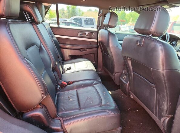 1FM5K7D81HGD16482 2017 FORD EXPLORER Black Rear interior view