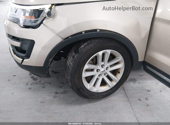 1FM5K7D81HGD49885 2017 FORD EXPLORER Beige Vista frontal