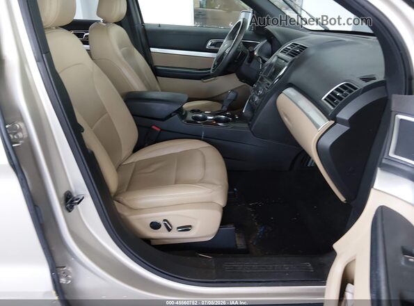 1FM5K7D81HGD49885 2017 FORD EXPLORER Beige Vista interior delantera