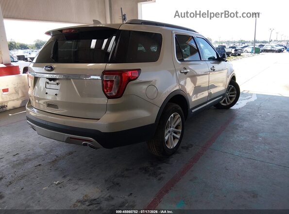 1FM5K7D81HGD49885 2017 FORD EXPLORER Beige Trasero derecho