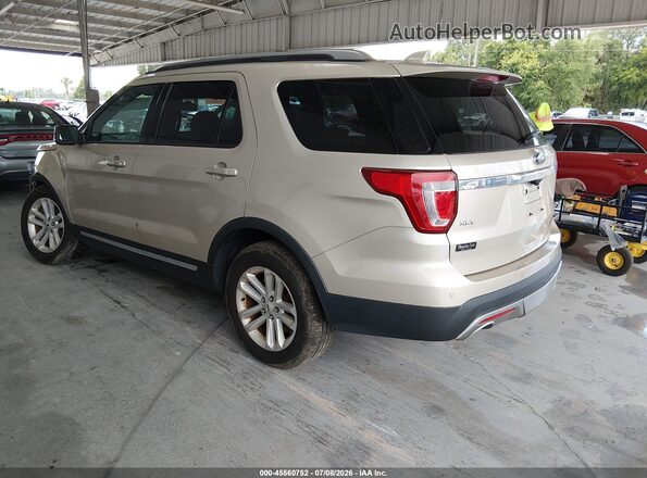 1FM5K7D81HGD49885 2017 FORD EXPLORER Beige Trasero izquierdo