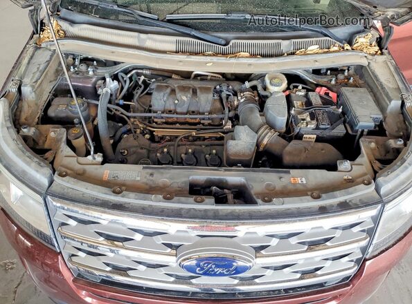 1FM5K7D81JGA31951 2018 FORD EXPLORER Brown Вид підкапотного простору