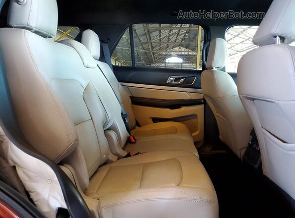 1FM5K7D81JGA31951 2018 FORD EXPLORER Brown Вид задньої частини салону