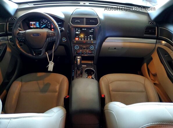 1FM5K7D81JGA31951 2018 FORD EXPLORER Brown Вид панелі приладів