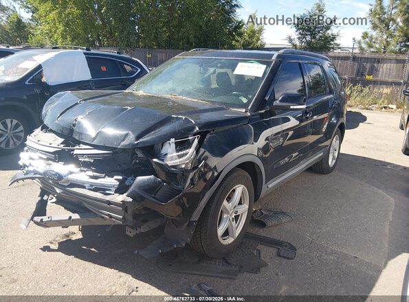 1FM5K7D81JGA66098 2018 FORD EXPLORER Black წინა მარცხენა ხედი სამი მეოთხედიდან