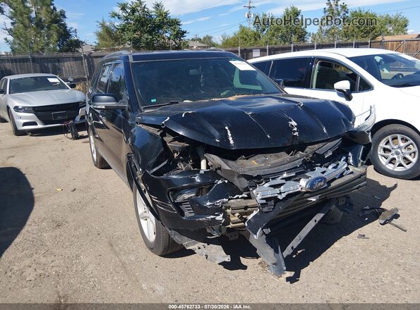 1FM5K7D81JGA66098 2018 FORD EXPLORER Black ხელსაწყოთა პანელის ხედი