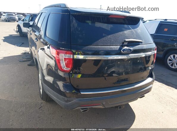 1FM5K7D81JGA66098 2018 FORD EXPLORER Black უკანა მარცხენა