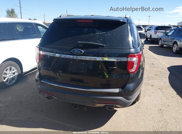 1FM5K7D81JGA66098 2018 FORD EXPLORER Black 