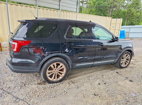 1FM5K7D81JGC38923 2018 FORD EXPLORER Black Tył prawy