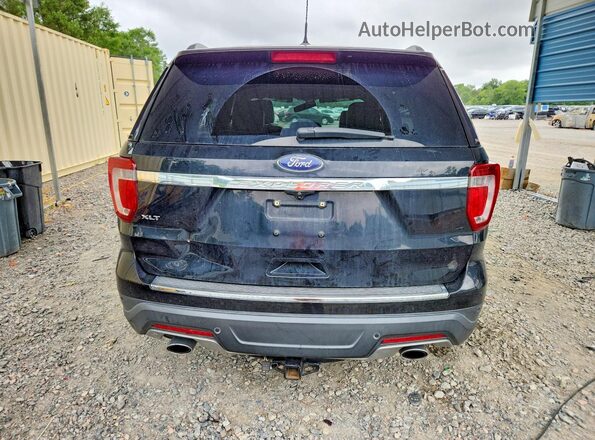 1FM5K7D81JGC38923 2018 FORD EXPLORER Black Widok z tyłu