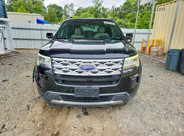 1FM5K7D81JGC38923 2018 FORD EXPLORER Black Widok z przodu