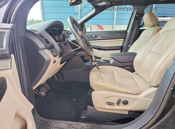 1FM5K7D81JGC38923 2018 FORD EXPLORER Black Widok wnętrza z przodu