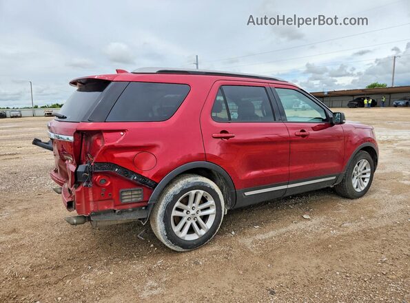 1FM5K7D82GGA51487 2016 FORD EXPLORER Red უკანა მარჯვენა