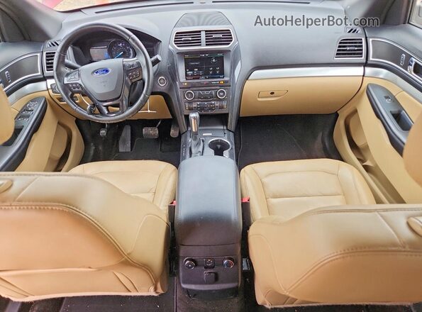 1FM5K7D82GGA51487 2016 FORD EXPLORER Red წინა პანელის ხედი
