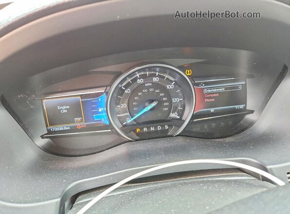 1FM5K7D82GGA51487 2016 FORD EXPLORER Red ხელსაწყოთა პანელის ხედი