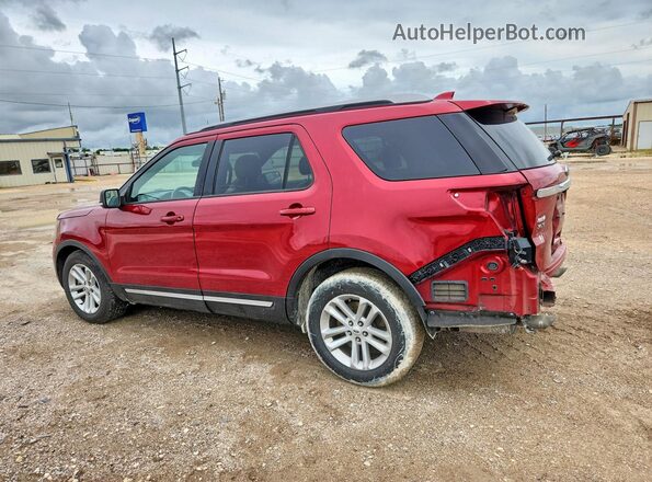 1FM5K7D82GGA51487 2016 FORD EXPLORER Red უკანა მარცხენა