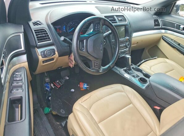 1FM5K7D82HGA07510 2017 FORD EXPLORER White Вид панелі приладів