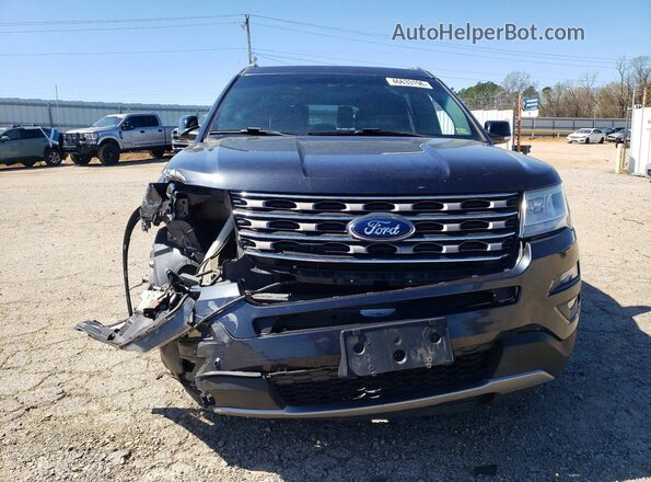 1FM5K7D82HGD09606 2017 FORD EXPLORER Black წინა ხედი
