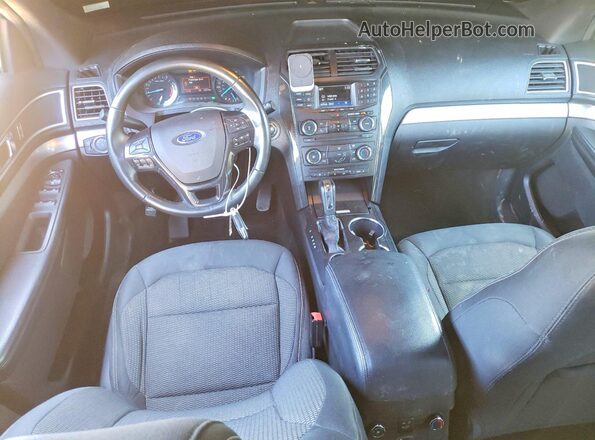 1FM5K7D82HGD09606 2017 FORD EXPLORER Black წინა პანელის ხედი