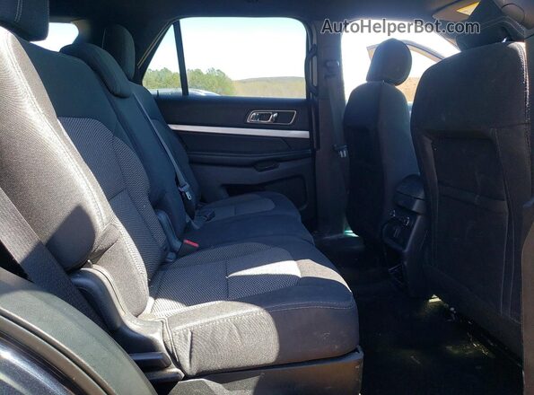 1FM5K7D82HGD09606 2017 FORD EXPLORER Black უკანა სალონის ხედი