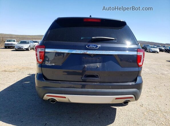 1FM5K7D82HGD09606 2017 FORD EXPLORER Black უკანა ხედი
