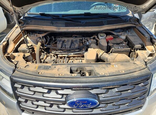 1FM5K7D82JGC05414 2018 FORD EXPLORER Silver Вид підкапотного простору