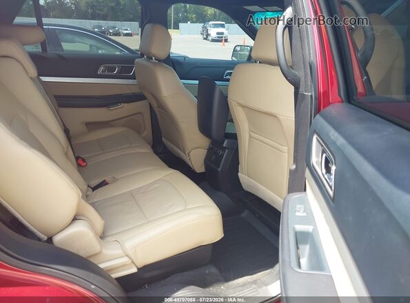 1FM5K7D83GGA22595 2016 FORD EXPLORER Burgundy Vista de la etiqueta del VIN