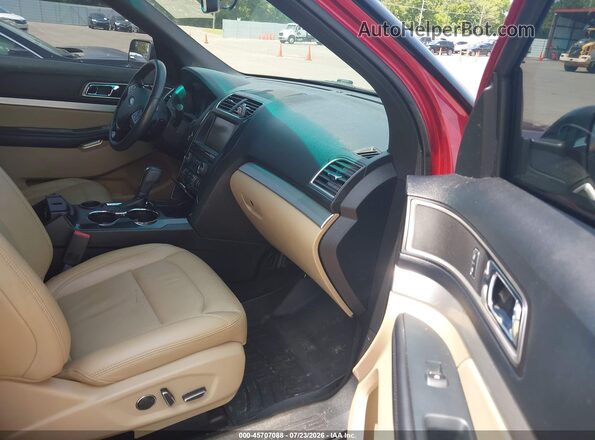 1FM5K7D83GGA22595 2016 FORD EXPLORER Burgundy Vista interior delantera