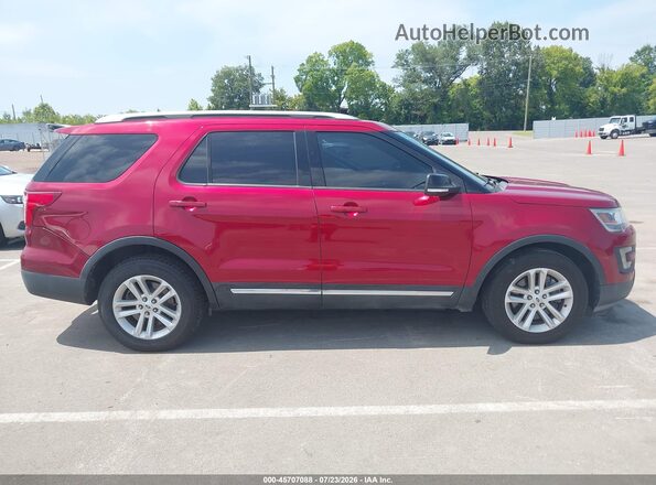 1FM5K7D83GGA22595 2016 FORD EXPLORER Burgundy Vista interior trasera