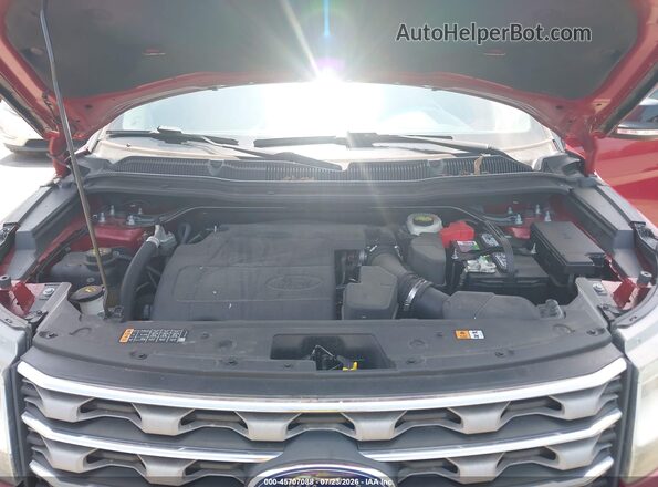 1FM5K7D83GGA22595 2016 FORD EXPLORER Burgundy Vista trasera