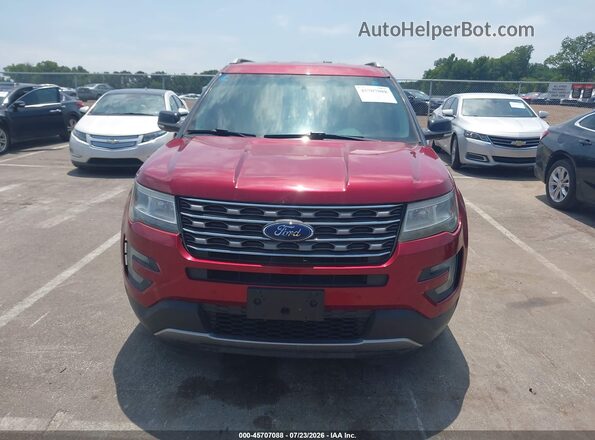 1FM5K7D83GGA22595 2016 FORD EXPLORER Burgundy Vista del cuadro de instrumentos