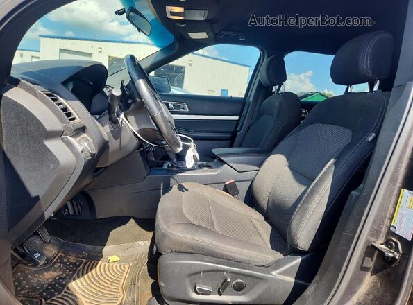 1FM5K7D83GGC71267 2016 FORD EXPLORER Gray Вид салону спереду