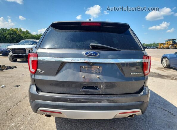 1FM5K7D83GGC71267 2016 FORD EXPLORER Gray Вид ззаду
