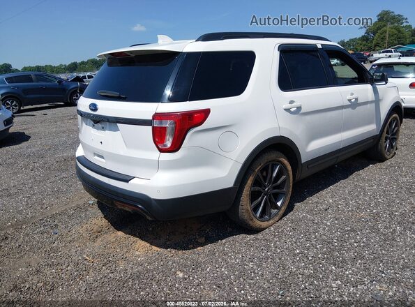 1FM5K7D83HGC31708 2017 FORD EXPLORER White Tył prawy