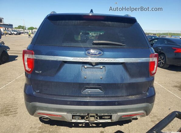 1FM5K7D83HGC46581 2017 FORD EXPLORER Blue Vista trasera