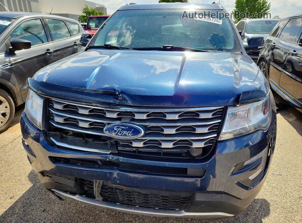 1FM5K7D83HGC46581 2017 FORD EXPLORER Blue Vista frontal