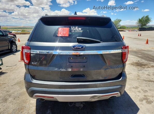 1FM5K7D83HGD03474 2017 FORD EXPLORER Charcoal Вид ззаду