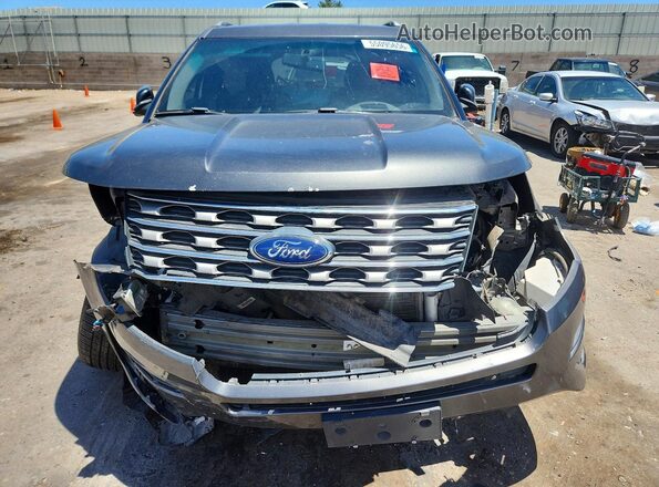1FM5K7D83HGD03474 2017 FORD EXPLORER Charcoal Вид спереду