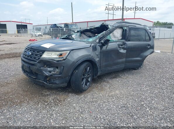 1FM5K7D83HGD16726 2017 FORD EXPLORER Gray Առջևի ձախ երեք քառորդ տեսարան