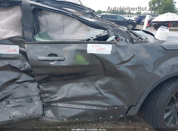 1FM5K7D83HGD16726 2017 FORD EXPLORER Gray Սալոնի դիմացի տեսք